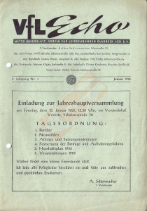 VfL-Echo Januar 1956 Cover