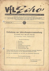 VfL-Echo April 1957 Cover