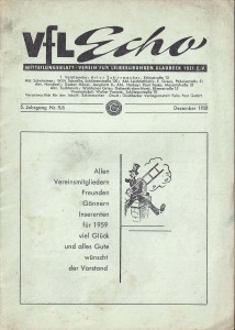 VfL-Echo Dezember 1958 Cover