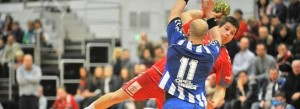 Bild eines werfenden Handballers von Sebastian Konopka